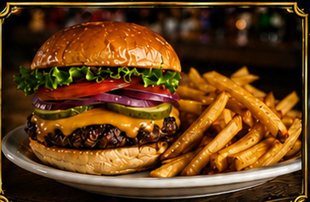 Menu photograph of Single Cheeseburger